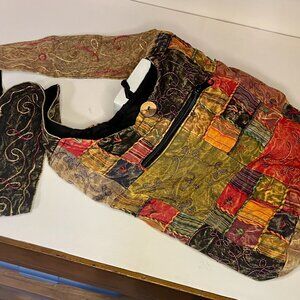 FLYING HIGH Hobo Bag * Foot Path Trading Co. * Earth Tones * Like New (A2)